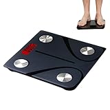 Báscula De Grasa Corporal - Báscula De Peso Inteligente, Báscula De Baño Con IMC Y Grasa Corporal | Báscula Digital De Composición Corporal Apps Para Un Análisis Corporal Completo, Encendido