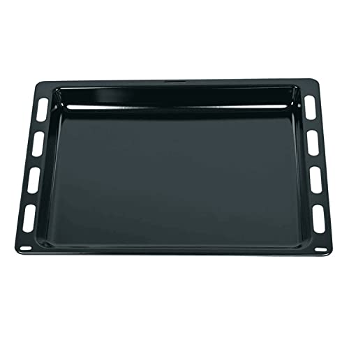 CABLEPELADO Bandeja para horno | Bandeja profunda esmaltada Horno | 370 mm profundo x 442 mm ancho | Compatible con Bosch HEZ431001 00748225, Siemens HZ431001, Junker JZ11BE11, Viva VVZ20H2