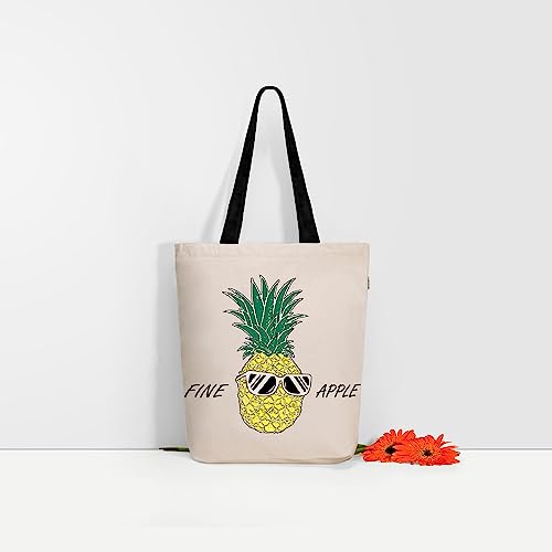Eco Right Aesthetic Canvas Tote Bag For Women: Spacious, Zippered Closure, Reusable, Ideal For Beach, Shopping, Travel, School, Groceries - Cute & Eco-Friendly Gift For Girls, Teachers, Mothers #TOP5