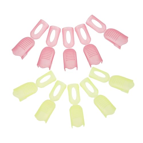 SAFIGLE Adjustable Size Nail Polish Remover Wrap Tool 10pcs Plastic Clip Professional Nail Polish Remover Wrap