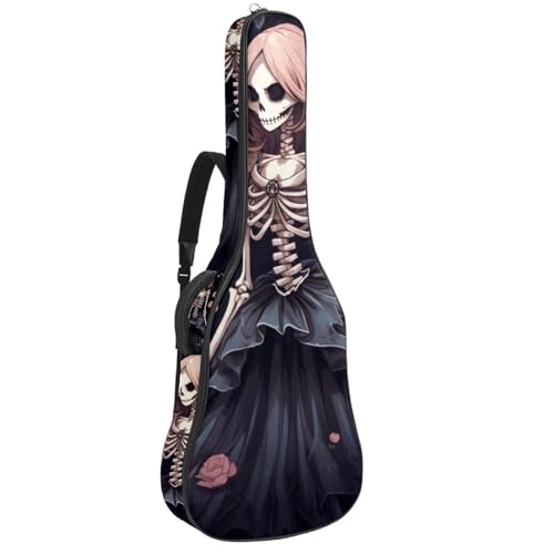 Sac de transport pour guitare électrique acoustique classique et basse imperméable Oxford rose