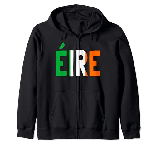 St Patricks Day To Saint Paddy Bandera Irlanda Palabra Eire Sudadera con Capucha