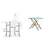 producto 2: Superficie regulable a tres alturas diferentes, amplia balda para colocar la ropa planchada, provista de rejilla portaplancha ocultable