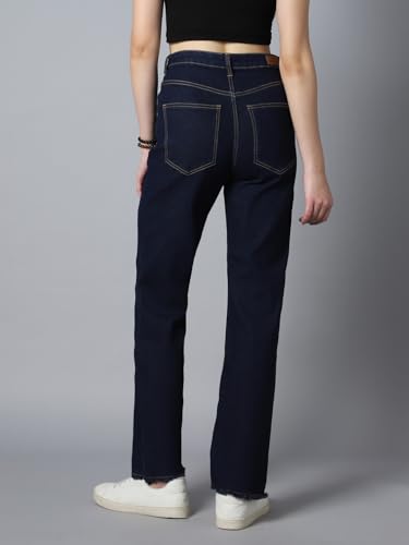 Image of HIGH Star Women's Straight Fit Mid Rise Jeans