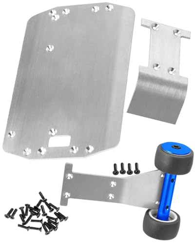 Plaque de roulement réglable acier 45# anti-casse pour LaTrax Teton 1/18 avec protection inox
