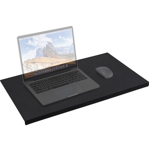 AKOZLIN Desk Pad Protector with Edge Office Anti-Push Desk Cover Mat with Lip Waterproof TPU Surface Desk Blotter with Lip Mouse Mat 23.6"x 13.8"