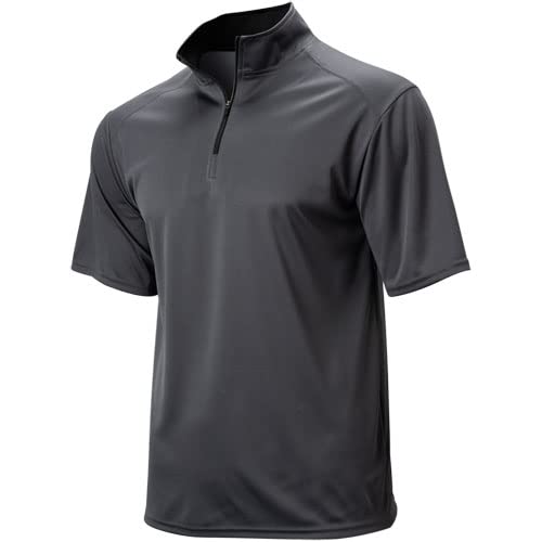 B-Core S/S 1/4 Zip Graphite/Black 3X-Large
