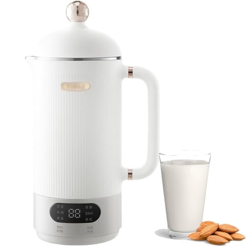 Máquina Multifuncional para Hacer Leche De Soja, Máquina Trituradora De 350 Ml, Máquina De 10 Cuchillas para Hacer Leche Casera De Soja, Almendra, Avena Y Coco (Bebidas Vegetales)