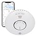 Brennenstuhl Connect WiFi Rauchwarnmelder RM A 3020 mit App-Benachrichtigung (Rauchmelder WLAN inklusive 2X austauschbaren Batterien, geprüft nach EN 14604)