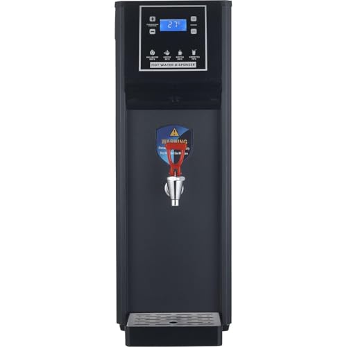Caldera de agua caliente de 10 l/20 l/30 l, 2,5 kW, autollenado de acero inoxidable, cafetera y té, grifo antigoteo, control automático de temperatura, panel de control digital