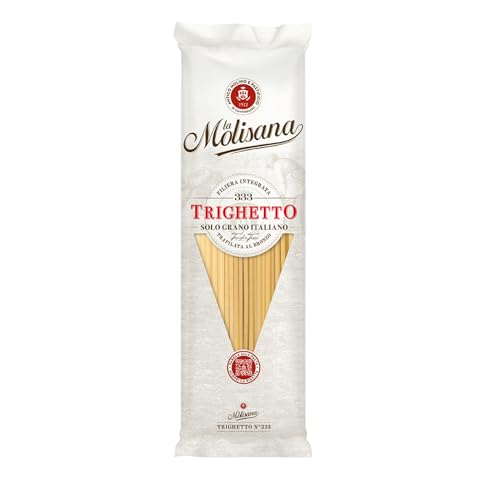 La Molisana, Trighetto n. 333, Pasta da Solo Grano Italiano - Trafilata al Bronzo, Ruvida e Tenace con Eccellente Tenuta in Cottura - Confezione da 500 g