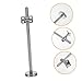 Mikikit Stainless Steel Handrail Brackets for Staircases Adjustable Wall-mounted Support for Home and Shopping Malls Heavy Duty Stainless Steel Railing Holders Easy Installation