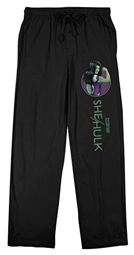 She-Hulk Disney+ Jennifer Walters Power Circle Men's Black Sleep Pajama Pants