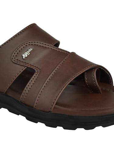 Image of AJANTA Men's Sandals for Men | Casual Walking Office Outdoor Sandals | Lightweight Comfortable Slip-On Footwear for Men | Anti-Skid Travel Daily Wear Open Toe Summer Sandals for Men