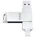 Produktbild IDISKK 256 GB iPad Lightning USB Flash Drive Foto Stick für iPhone 11 Pro XR X XS 8/8 Plus, SE 7/7 Air/Mini Video Externer Speicher PC MacBook mit Touch ID Verschlüsselung, MFI-zertifiziert