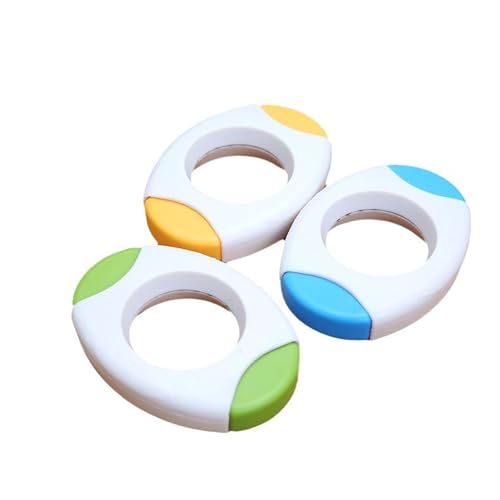 PARFCO Coupe Oeuf à la Coque, 3 Pièces Toqueur à Oeuf, Dents en Acier Inoxydable Ouvre Oeuf, Trois Couleurs Ouvre Coquille Oeuf, pour Cuisine Domestique, Restaurant,...