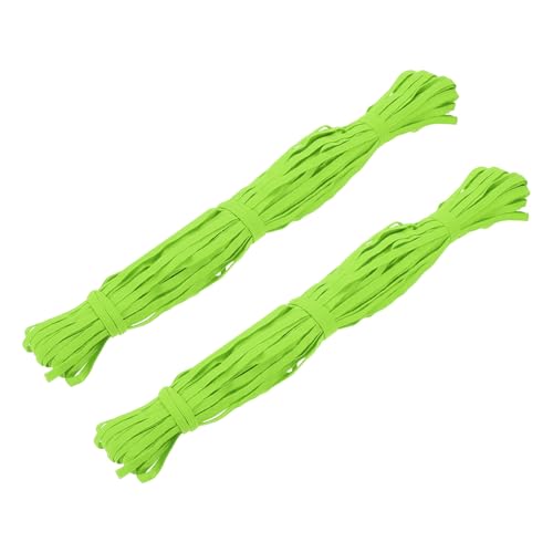 Élastique extensible vert menthe en ruban plat tricoté pour finition de couture