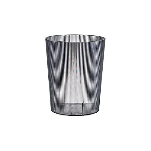 Cesta de papel de desecho gris WAOCEO 12L papelera oficina hogar