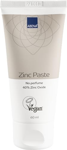 ABENA Zinc Paste – Pasta al Agua -Pomada Barrera con Óxido de Zinc al 40 %, 60 ml – Sin perfume, con Alantoína, Protección intensa para pieles irritadas y dermatitis de pañal ABENA Zinc Paste – Pasta al Agua -Pomada Barrera con Óxido de Zinc al 40 %, 60 ml – Sin perfume, con Alantoína, Protección intensa para pieles irritadas y dermatitis de pañal