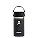 Produktbild HYDRO FLASK - Reise-Thermos 354ml (12 oz) - Vakuumisolierter Edelstahl-Thermos - Auslaufsicher Flex-Trinkdeckel - Thermos für Kaffee - Größe Öffnung - Black