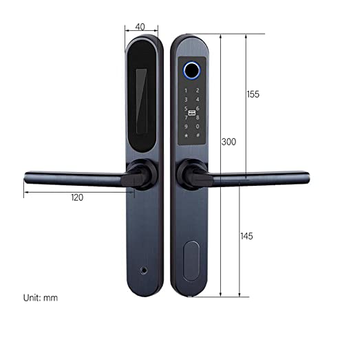 Serrure Connectée Bluetooth Extérieure IP66 avec Empreinte Digitale DQ01