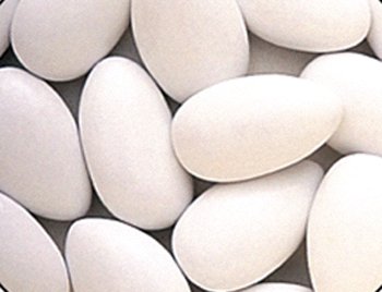 White Jordan Almonds: 10 LBS