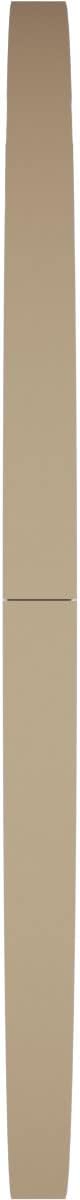 Ekena Millwork GVURRO15DRWPR Timberthane Riverwood Round Faux Wood Non-Functional, Primed Tan Urethane Gable Vents, 15"W x 15"H, Primed