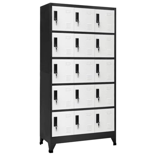 vidaXL Armoire à Casiers Classeur Meuble de Rangement d'Equipements de Sport Produits de Nettoyage...