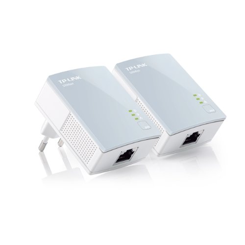 [Vecchio Modello] TP-Link TL-PA411KIT AV500 Nano Starter Kit di Adattatori Powerline, 1 Porta Ethernet, 500 Mbps, Plug & Play, Bianco, 2 Pezzi
