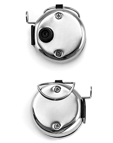 QWORK® 3 Stück Handzähler Klicker, Metal Klicker Zähler 4-Stellige Mechanischer Zähler für Inventur Marketing Fitness Sport Training Schul
