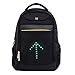 MS Life - Zaino portatile Leggero 20L USB Ricaricabile Indicatore di direzione del segnale luminoso senza fili a LED per fare bicicletta La notte, Impermeabile, Bicicletta, Trotine., Nero