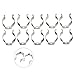 Versatile 30pcs Practical Tool Holder 6-28mm Steel Open Replacement Spring Clips Silver(19mm)