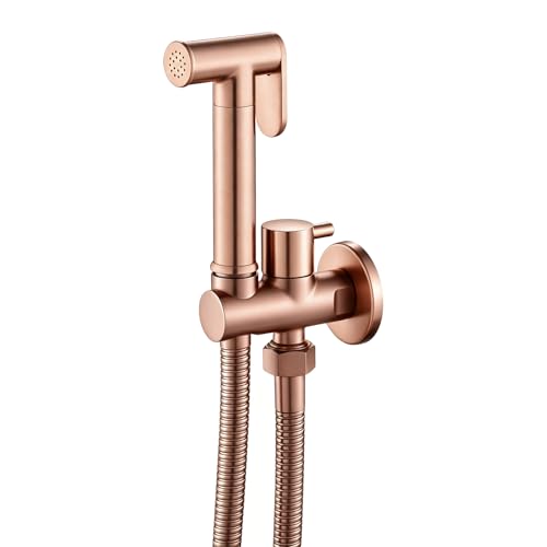 Kit Douchette wc, Pulvérisateur de Toilette pour Bidet Mural Laiton