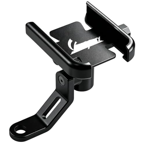 Image of for Vespa LX LXV Sprint GTS GTV 50 150 250 300 300ie Accessories Motorcycle Handlebar Mobile Phone Holder GPS Stand Bracket,Mirror Holder Black