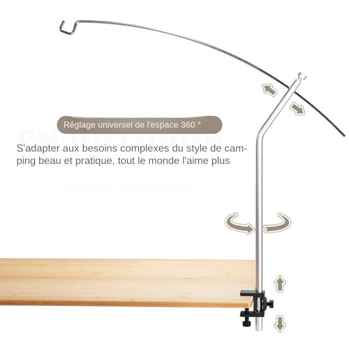Cintre de lampe à table extérieure pour éclairer vos repas de camping - 8