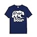 fresh tees Papa Bear T-Shirts Father's Day Shirt Papa Tshirt Father Day Gift (X-Large, Navy Blue)