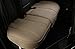 EDEALYN® Scalable (124-140cm) Back seat Cover Car Seat Cover Seat Protector - Rear seat Bottom 1pcs (Tan - Rear seat)
