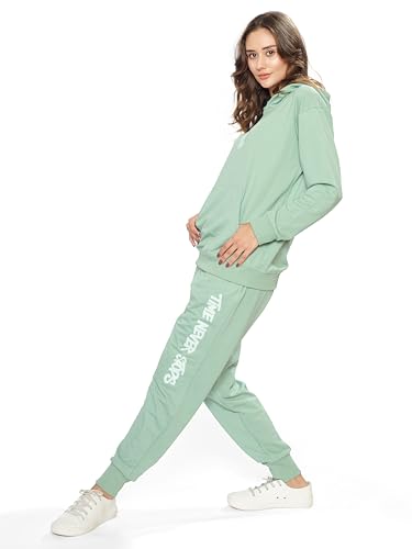 Image of WEET Women Printed Hoodie & Joggers Track Suit Set