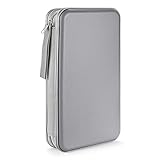 [Ordenado y ahorra espacio]: Mantén tu CD/DVD en una funda para mantenerte lejos del desorden. Alta capacidad y portátil. Es conveniente para clasificarlos y encontrarlos.