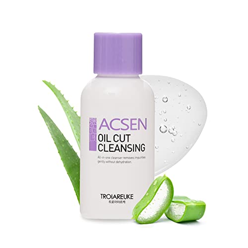 Troiareuke Acsen Oil Cut Cleansing 1.86 Fl. Oz., Hypoallergenic, Surfactant-Free, And Oil-Free Face Wash And Makeup Remover | Hydrating Cleansing Gel For Sensitive And Acne Prone Skin #TOP2