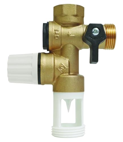 SOMATHERM FOR YOU 32500 GDS rechts NF Sicherheitsgruppe Messing NC 20/27 (3/4 ‚‘) mit einem geraden Luft Wache. Körper zwingend Sicherheit für Warmwasserbereiter, None, Grau