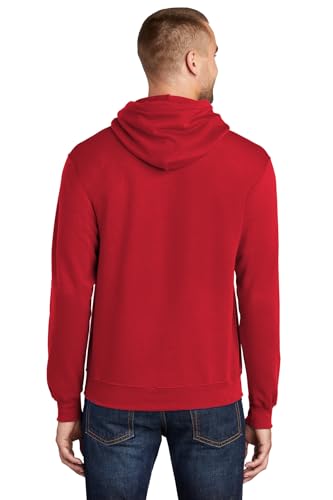 Port & Co Core Fleece Pullover Hooded Sweatshirt-PC78H-2XL-Red3
