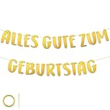 NISENTIA Happy Birthday Girlande, Alles Gute zum Geburtstag Girlande Geburtstag, Happy Birthday Deko Banner, Geburtstagsgirlande Erwachsene Kinder, Geburtstagsbanner Decorations für Mädchen und Junge