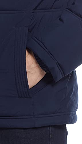 Image of Weatherproof Hooded Puffer Jacket for Men - Water Resistant Bubble Coat for Men | Puffy Alternative Down Jacket