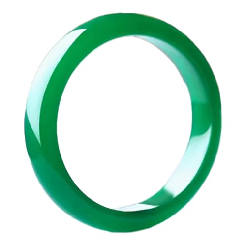 Bracelet jonc en jade naturel et agate verte premium style chinois