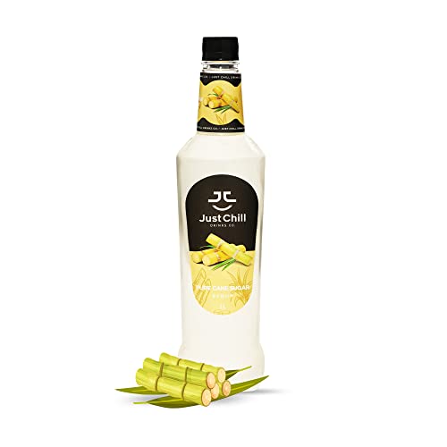 Just Chill Drinks Co Just Chill Drinks Co. Sugarcane Fruit Syrup, 1 Litre - Fresh Delightful Fruit Flavor - Non-GMO, Vegan, Gluten Free