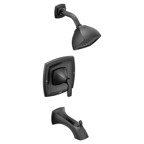 Moen T2693BL Voss Juego de recambio de ducha con equilibrador de presión Posi-Temp, se requiere válvula miniatura 1