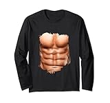 Camicia addominali finti Corpo muscolare Sixpack