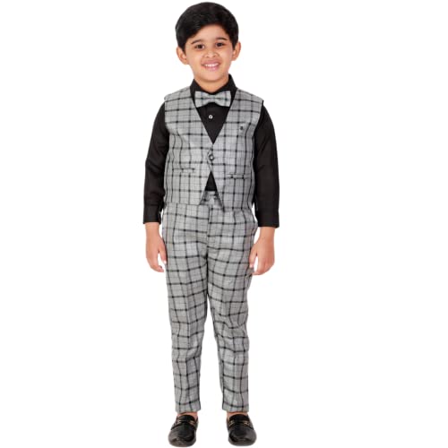 Image of Pro-Ethic Style Developer Boy's Cotton 3 Piece Suit for Boys | Kids Wear Suit Set Coat, Pant, & Shirt (S-124)