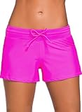 Aleumdr Women's Waistband Swimsuit Bottom Boy Shorts Swimming Panty